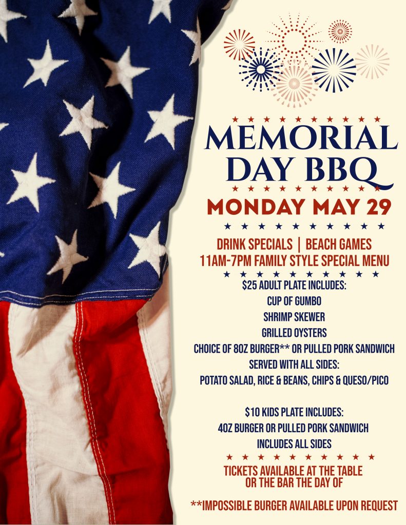 Memorial Day BBQ at the Beach Club